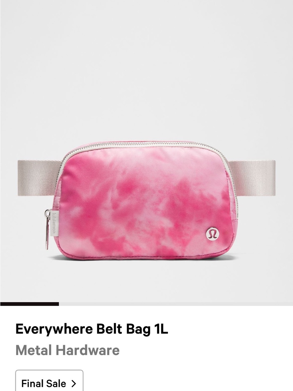 lululemon athletica Pink Tie-Dye Everywhere Belt Bag